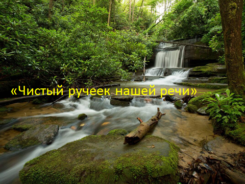 Урок-практикум &laquo;Чистый ручеек нашей речи&raquo;