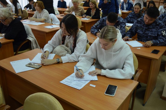 Национальная библиотека - оффлайн-площадка &laquo;Большого этнографического диктанта-2024&raquo;